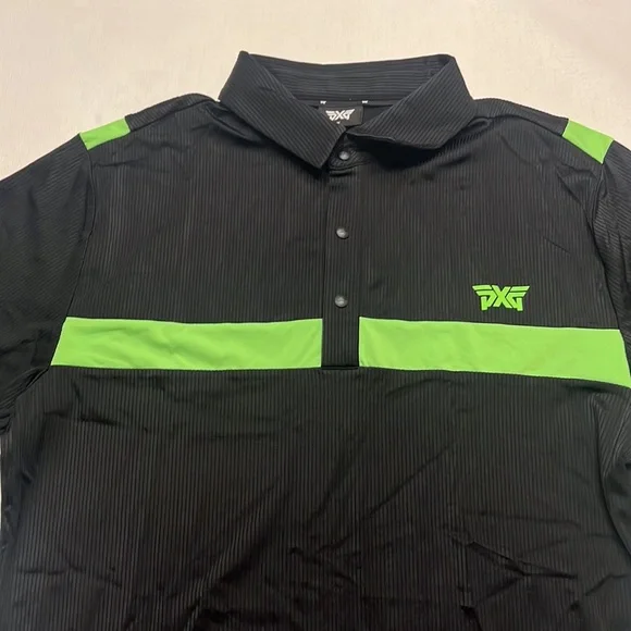 PXG Comfort Fit Turbo Polo Black & Green